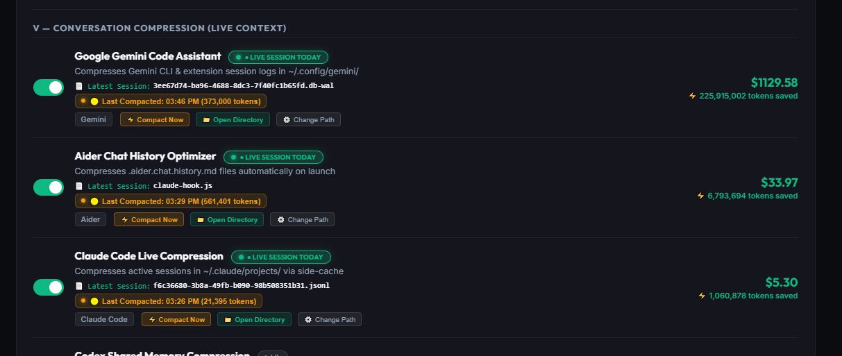 TrimPrompt Live Conversation Compression